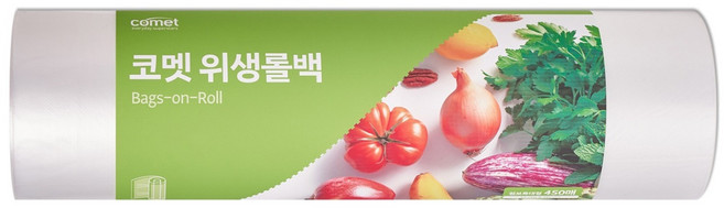 comet 捲筒型食物保鮮袋 XXL(37 x 50cm) 450張 食品級 重型 韓國製造 1個