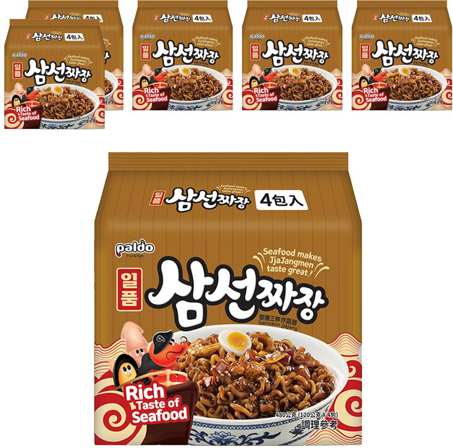 paldo 八道 一品 三鮮炸醬麵 120g, 24包
