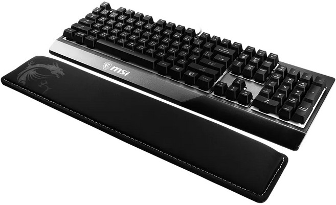 MSI 微星 Vigor WR01 Wrist Rest 鍵盤手托, 黑色, 1個