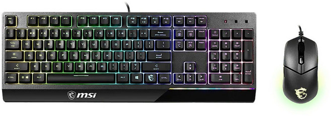 msi 微星 鍵盤滑鼠組 原廠保固, VIGOR GK30 COMBO TC, 黑色