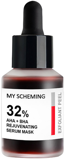 MY SCHEMING 我的心機 32%多重果酸煥膚透嫩精華面膜, 1個, 30ml