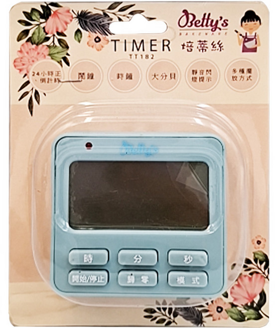 Betty's 焙蒂絲 多功能計時器, TT182, 1入