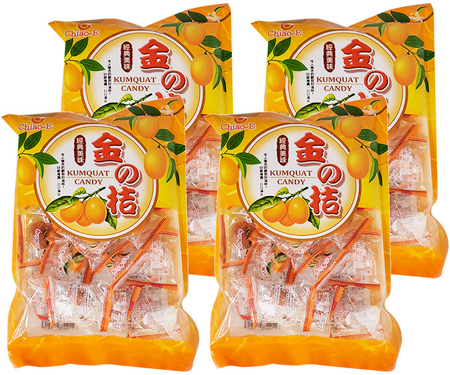Chiao-E 巧益 金の桔, 165g, 4袋