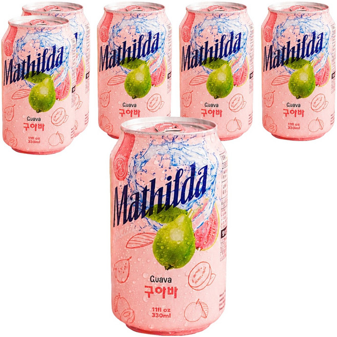 Mathilda 芭樂汁, 330ml, 6個