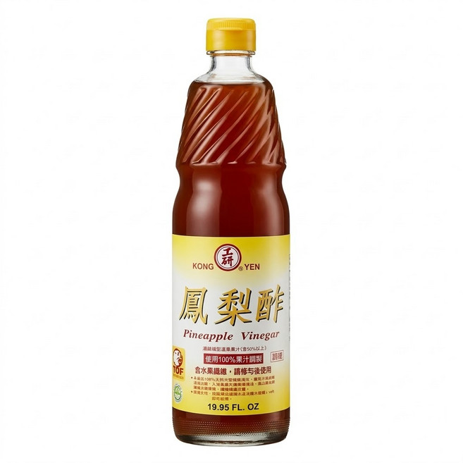 KONG YEN 工研 鳳梨水果醋, 600ml, 1瓶