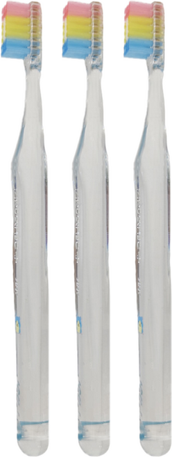 GC 而至 ROSPEC PLUS 兒童幼童練習專用牙刷, Tiny 多色, 1入, 3支
