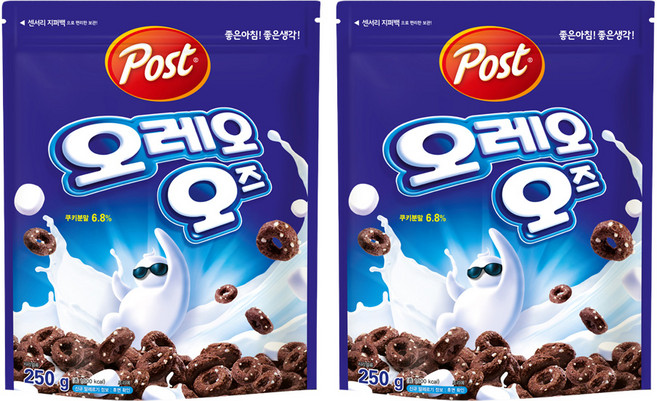 OreoOS Post 巧克力脆片, 250g, 2包