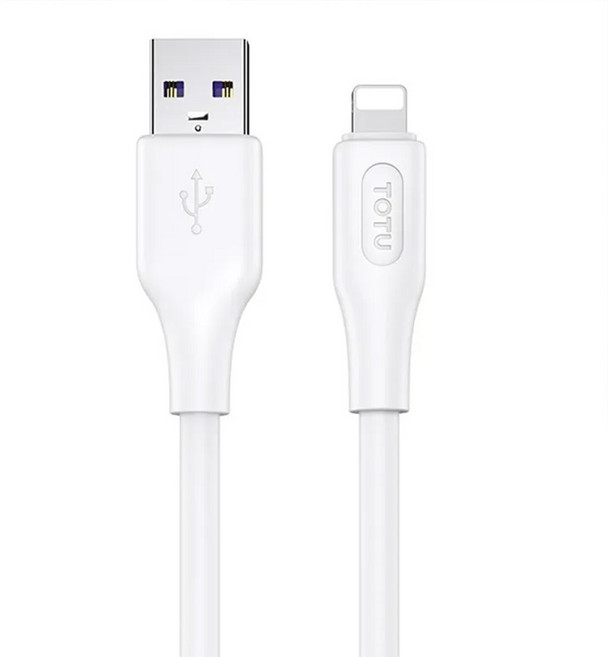 TOTU 拓途 CB-4系列 Lightning iPhone充電線 傳輸線 快充線 10g, 1m, 白色, 1條