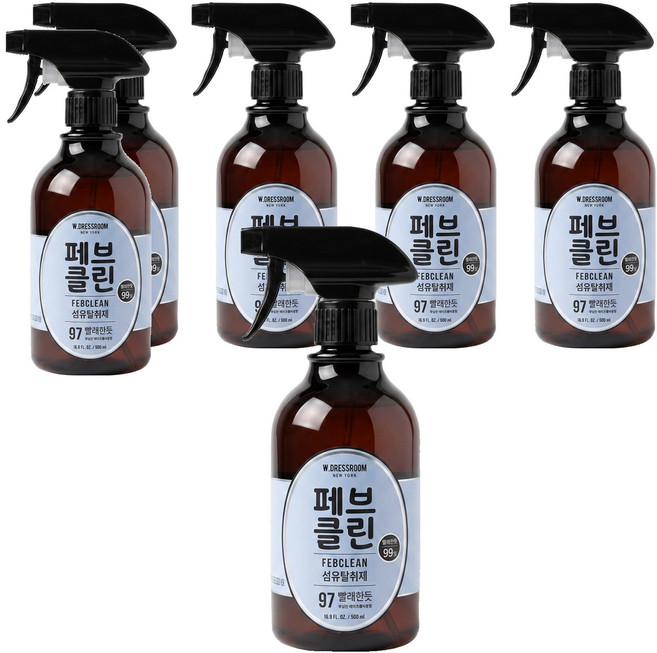 W.DRESSROOM 多麗絲 除臭噴霧 No.97四月柔棉, 500ml, 6瓶