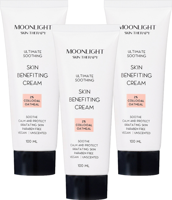 MOONLIGHT 莯光 草本燕麥精華益膚霜, 100ml, 3條