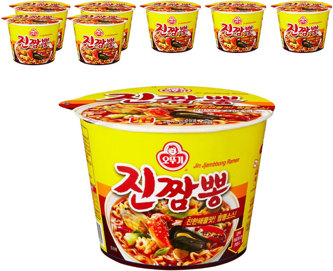 OTOKI 不倒翁 碗裝金螃蟹海鮮風味拉麵 115g, 8入