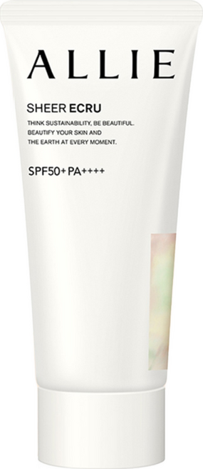 Kanebo 佳麗寶 ALLIE 台灣公司貨 持采亮化UV防曬水凝乳 SPF50+ PA++++ 裸肌香檸茶香, 60g, 1個