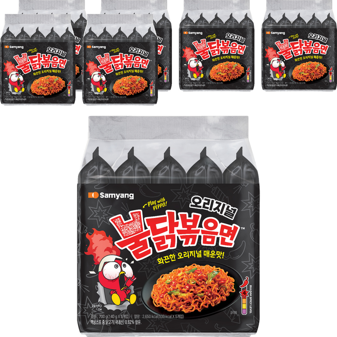 Buldak Ramen 火辣雞肉風味鐵板炒麵 140g, 35入