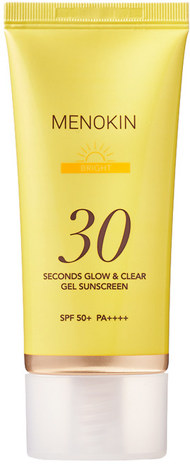 MENOKIN 30秒光澤透亮凝膠防曬乳 提亮 SPF50+ PA++++, 1個, 50ml