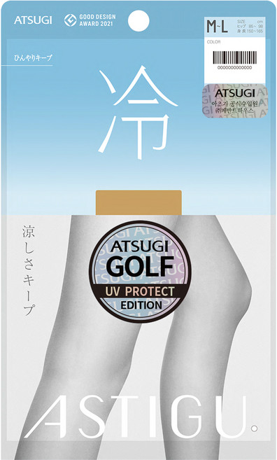 Atsugi 高爾夫專用 持續散熱 涼感褲襪, 膚色(FP6002C)