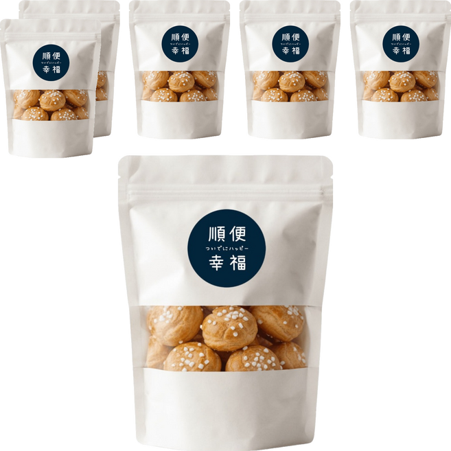 順便幸福 烏龍奶茶泡芙脆脆, 65g, 6個