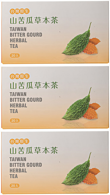 大雪山農場 山苦瓜草本茶, 20包, 3g, 3盒