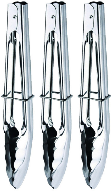 百貨King 9吋新型漢堡夾 22.7 x 1.5 x 2.2cm, 3支, silver (color - body)