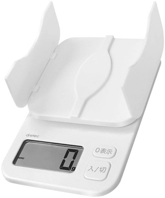 dretec PACAT信封文件料理電子秤 KS-257WT 白色 2kg, 1個