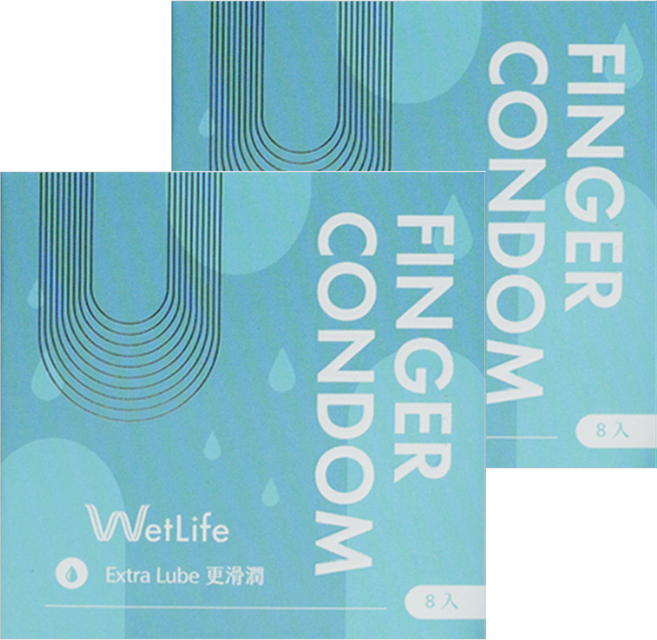 WetLife 指用保險套 指險套 指交套 Finder Condom, 8個裝, 2盒