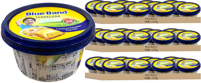Blue Band 脂肪抹醬, 250g, 144盒