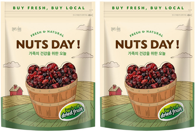 nut's day Fruta 綜合莓果, 2個, 600g
