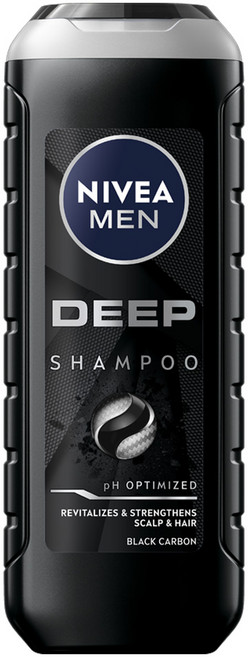 NIVEA 妮維雅 MEN 台灣公司貨 男士深極炭持久淨油洗髮精, 500ml, 1瓶