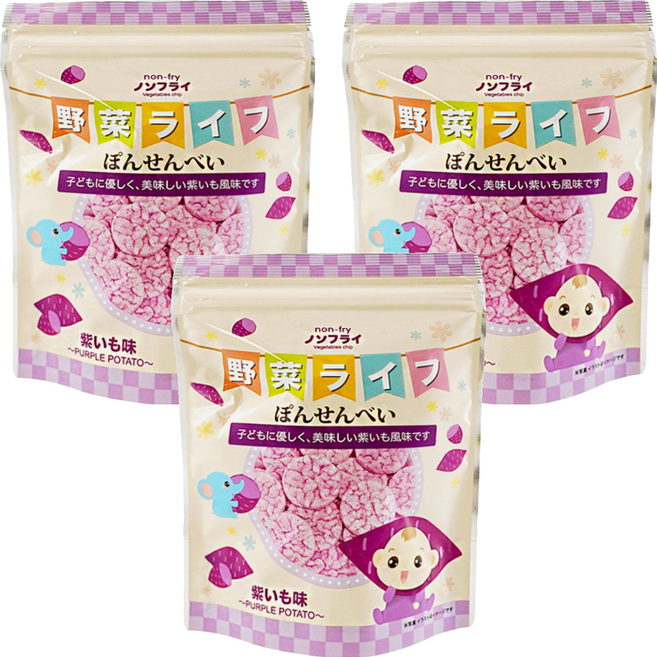 WEPOP 寶寶食堂 仙貝 8個月以上, 甘薯, 19g, 3包
