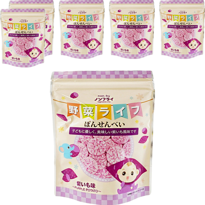 WEPOP 寶寶食堂 仙貝 8個月以上, 甘薯, 19g, 6包