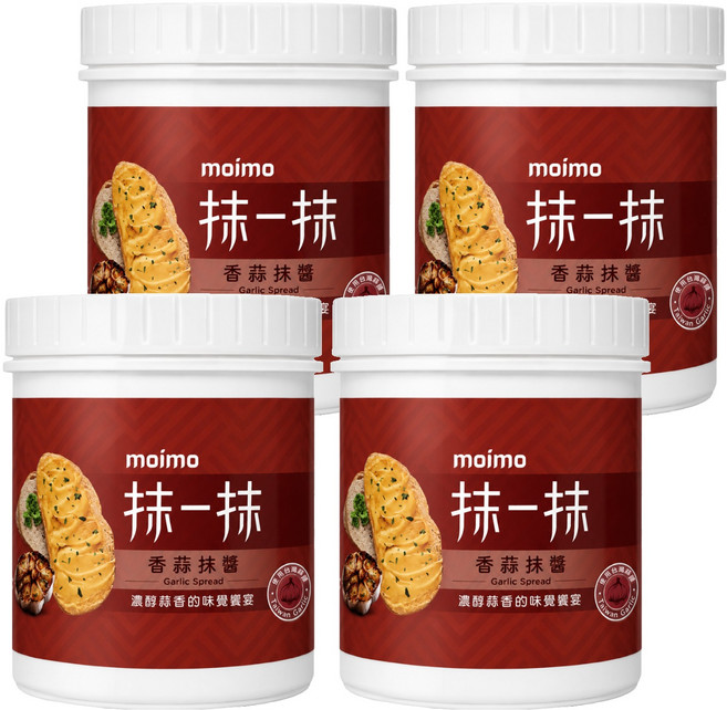 moimo 抹一抹 香蒜抹醬, 800g, 4罐