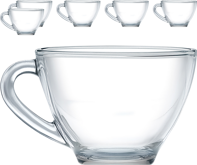 Ocean Glass Cosmo 花茶杯, 透明, 6個