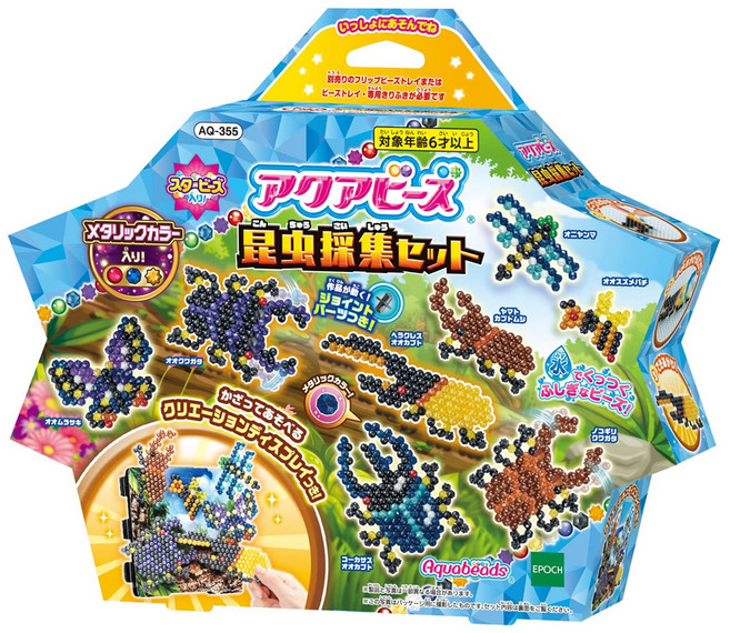 EPOCH 金屬色水串珠昆蟲補充包 6歲以上, 金屬色, 1盒