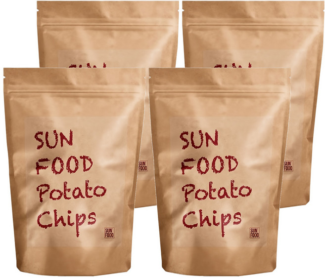 SUNFOOD 厚切洋芋片烤雞口味, 4包, 150g