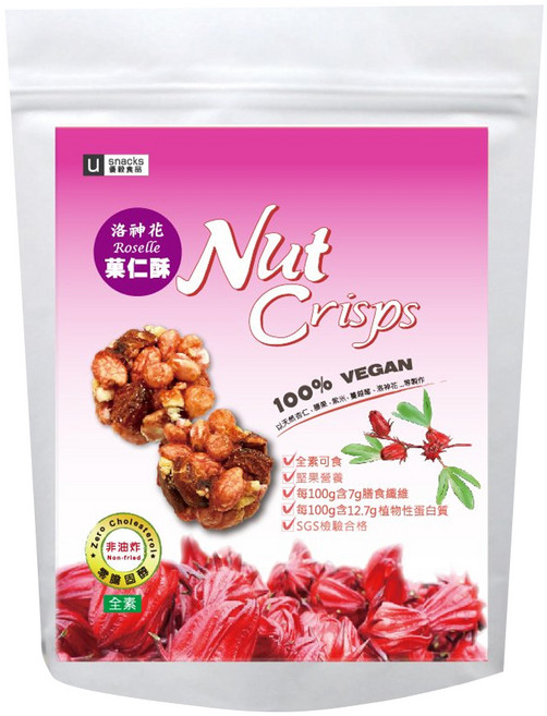 優穀美身 洛神花果仁酥, 60g, 1包
