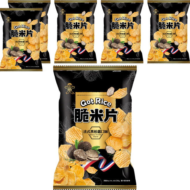 旺旺 Got Rice 脆米片法式黑松露口味, 60g, 6包