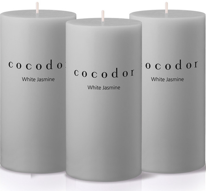 cocodor 珂珂朵爾 香柱蠟燭大號 480g, 白茉莉, 3個