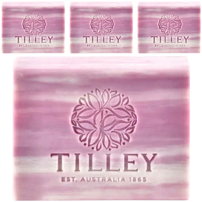 TILLEY 緹莉 經典香皂 牡丹玫瑰, 100g, 4個