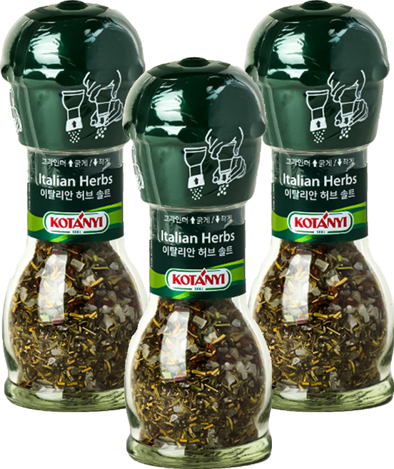 KOTANYI 歐香尼 義大利香草鹽研磨罐, 37g, 3個