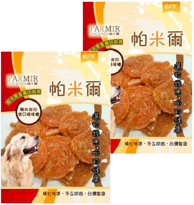 PARMIR 帕米爾 潔牙棒棒糖 12入 低脂低鹽寵物零食, 雞肉起司, 2包
