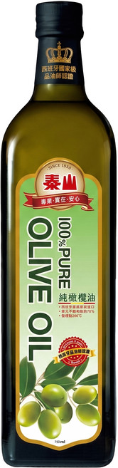 TAISUN 泰山 100%純橄欖油, 750ml, 1瓶