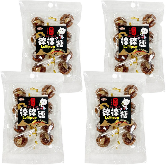 惠香 黑糖棒棒糖 8支, 120g, 4袋