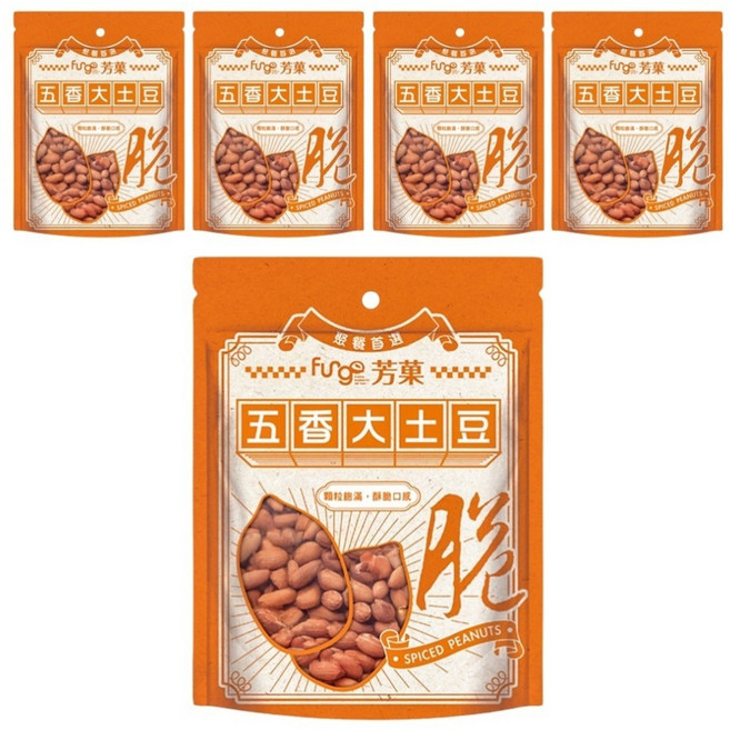 Fungo 芳菓 五香大土豆, 5包, 140g