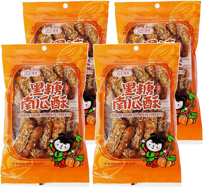 惠香 黑糖南瓜酥, 130g, 4包