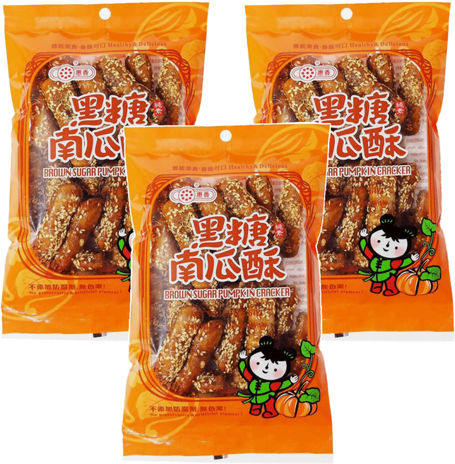 惠香 黑糖南瓜酥, 130g, 3包