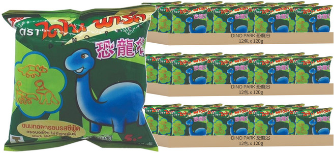 DINO PARK 恐龍谷 脆餅 海鮮 12包, 10g, 36包
