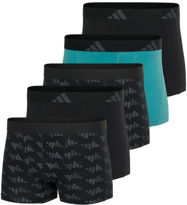 adidas 愛迪達 男款 平口內褲 5件組 4AM019-906