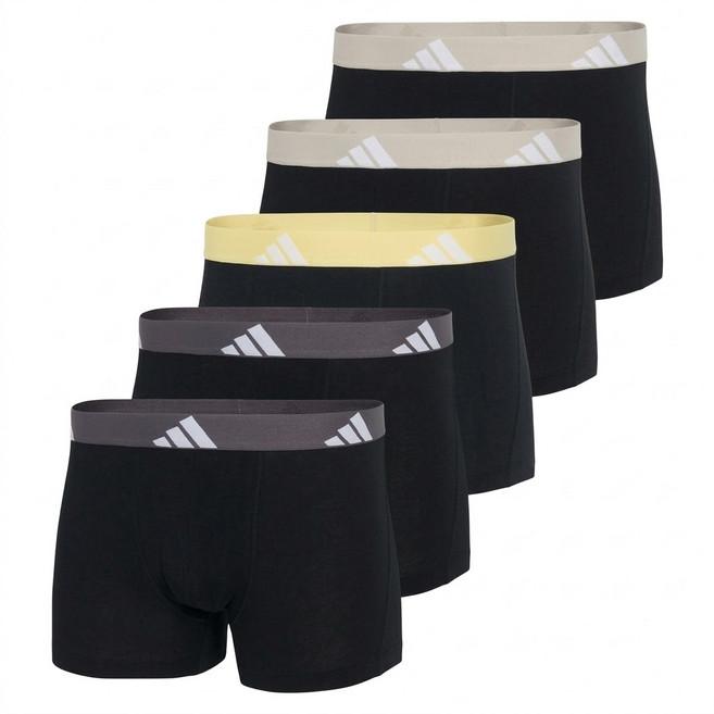adidas 愛迪達 男款 平口內褲 5件組 4AM019-903