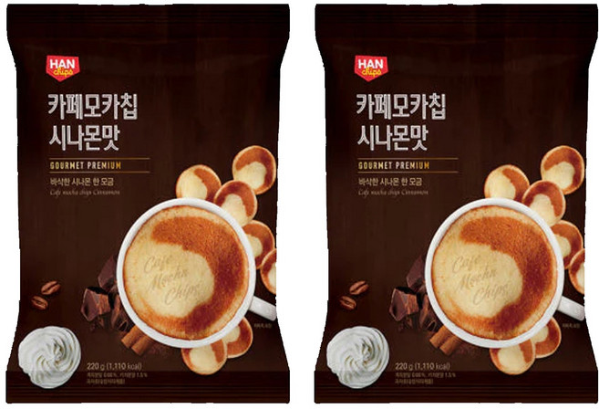 HANCHIPS 肉桂摩卡咖啡餅乾, 220g, 2包
