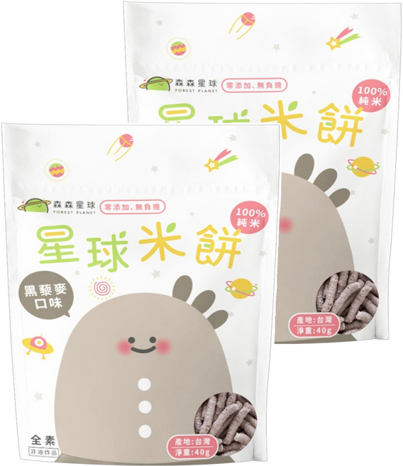FOREST PLANET 森森星球 米餅, 黑藜麥, 40g, 2包