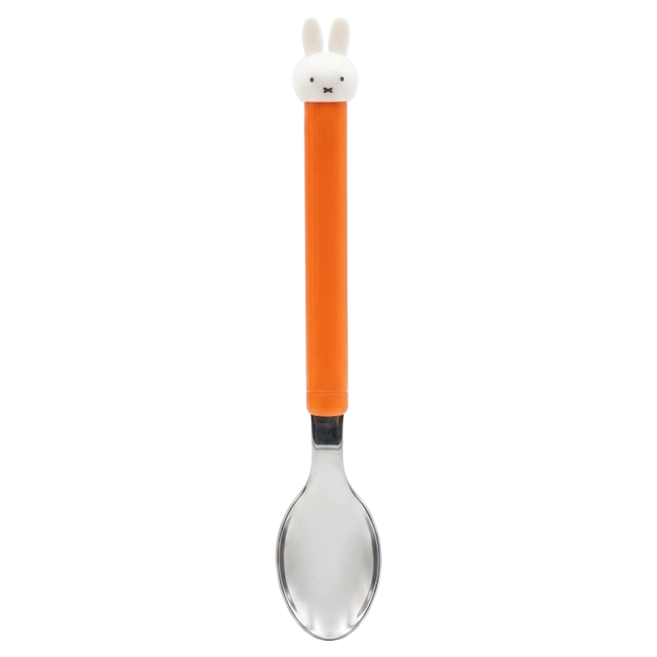 kanesho 金正陶器 MIFFY 不鏽鋼 湯匙 立體頭 橘色 15CM 單一商品 1個
